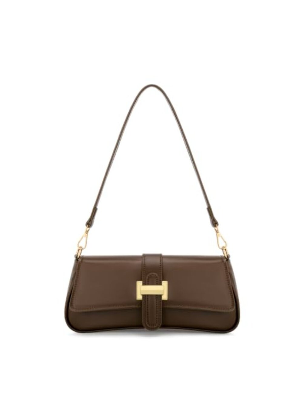 KKXIU PU Leather Small Hobo Shoulder Bag with Gold Chain Strap